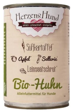 Herzenshund Bio Huhn Mit Bio Süßkartoffel | 12x400g