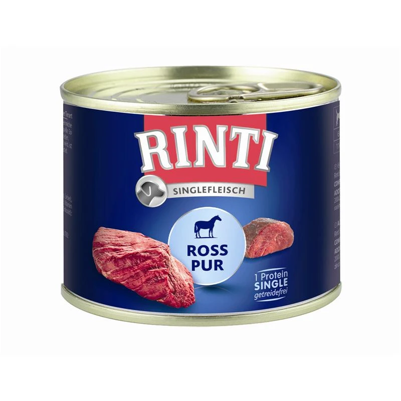 Rinti Singlefleisch Ross Pur | 12x185g Hundenassfutter 1 Rinti Singlefleisch Ross Pur | 12x185g Hundenassfutter