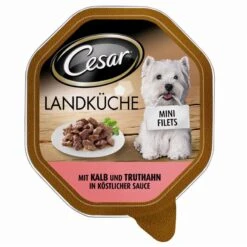 Cesar Mit Kalb & Truthahn | 14x150g Nassfutter