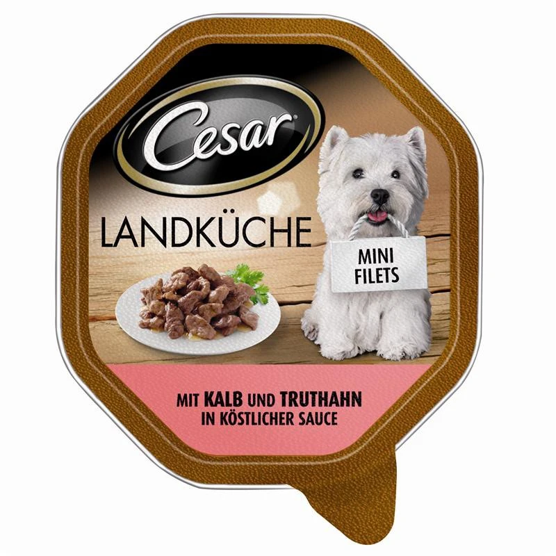 Cesar Mit Kalb & Truthahn | 14x150g Nassfutter 1 Cesar Mit Kalb & Truthahn | 14x150g Nassfutter