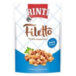 Rinti Filetto Jelly Huhn & Ente | 24x100g Hundefutter