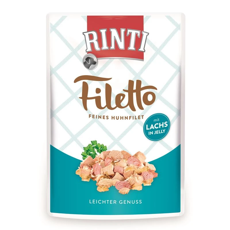 Rinti Filetto Jelly Huhn & Lachs | 24 X 100g Hundefutter 1 Rinti Filetto Jelly Huhn & Lachs | 24 X 100g Hundefutter