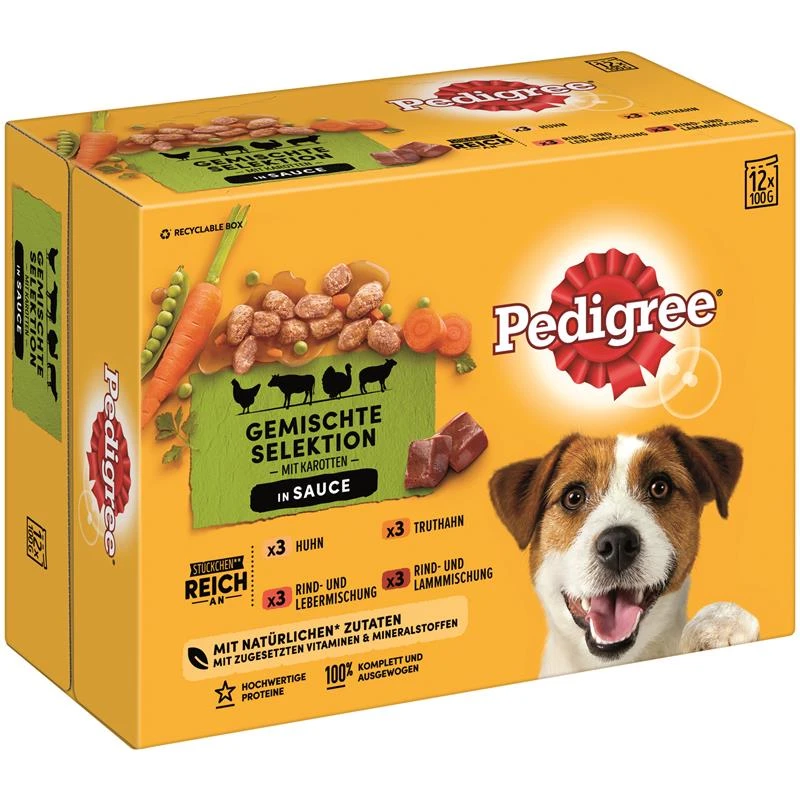 Pedigree Adult Gemischte Selektion Im Multipack | 48x 100g 1 Pedigree Adult Gemischte Selektion Im Multipack | 48x 100g