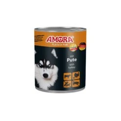 AMORA Dog Nassfutter Fleisch Pur Pute | 6x 800g