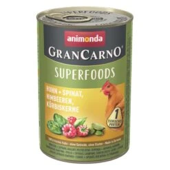 Animonda GranCarno Adult Superfood Huhn & Spinat | 6x 400g