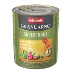 Animonda GranCarno Adult Superfood Huhn & Spinat | 6x 800g