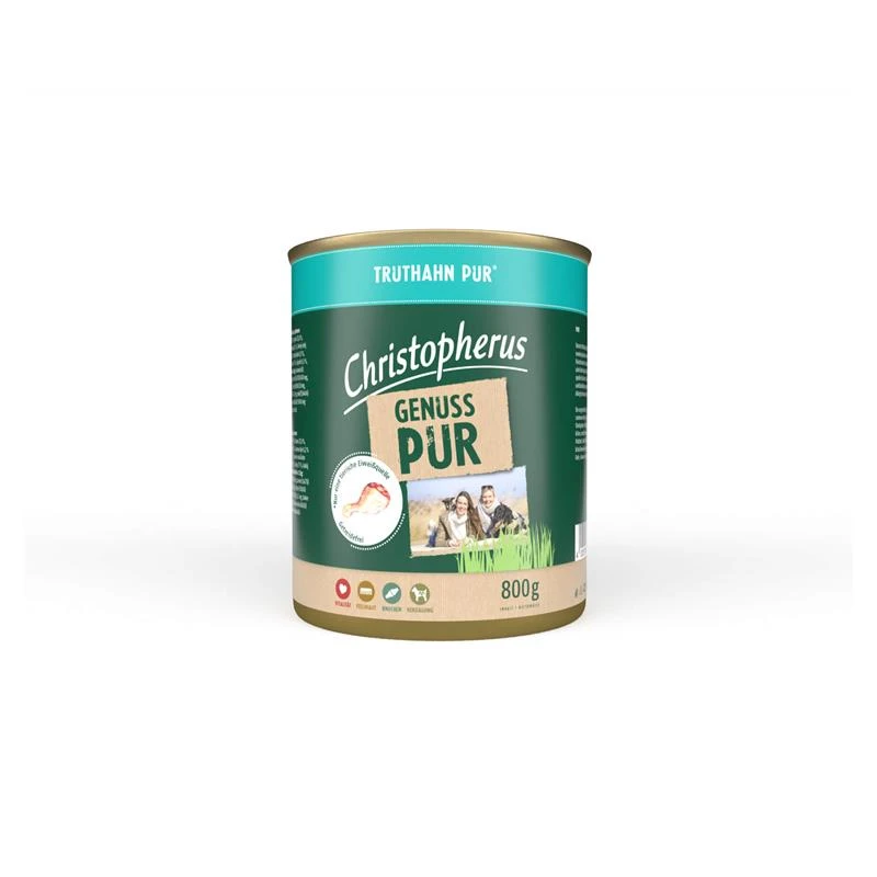 Christopherus Pur Truthahn | 6x 800g 1 Christopherus Pur Truthahn | 6x 800g