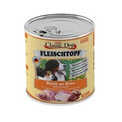 Classic Dog Adult Fleischtopf Pur Reich An Ente | 6x 800g Hundefutter