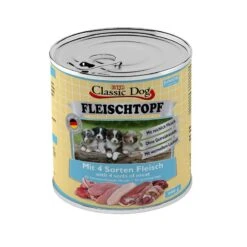 Classic Dog Fleischtopf Junior 4 Sorten Fleisch | 6 X 800g Hundefutter