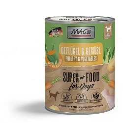 MACs Dog Nassfutter Geflügel & Gemüse | 6x 800g 1 MACs Dog Nassfutter Geflügel & Gemüse | 6x 800g