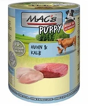 MACs Dog Puppy Nassfutter Huhn & Kalb | 6x800g
