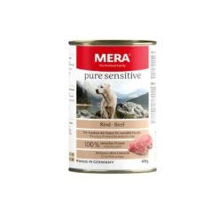 Mera Dog Pure Sensitive Meat Rind | 6x 400g Hundefutter Nass