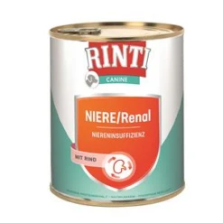 RINTI Canine Nierendiät Rind | 6x 800g Hundefutter Nass