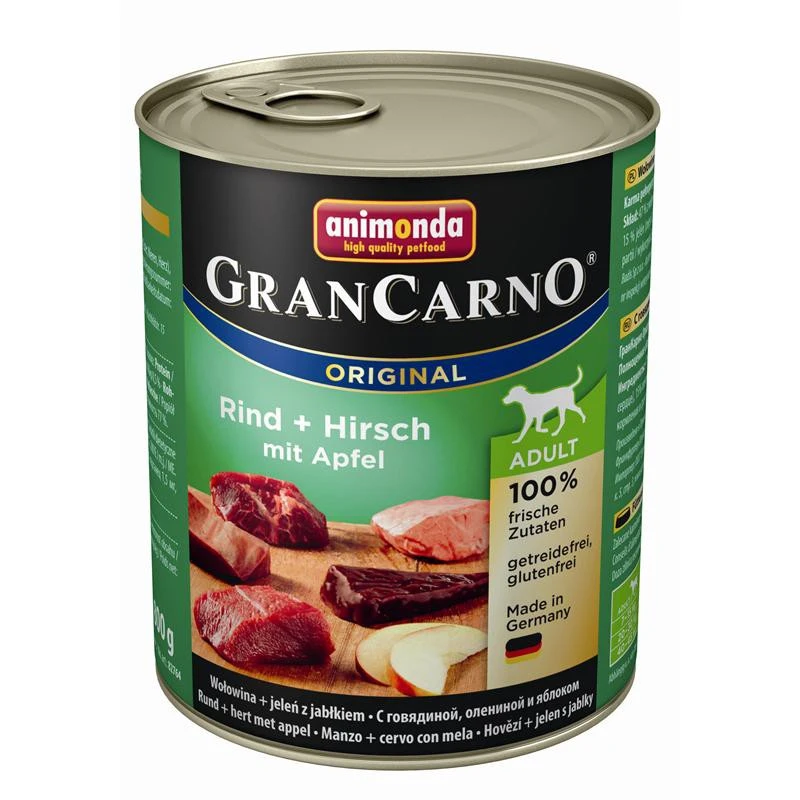 Animonda GranCarno Hirsch & Apfel | 6x 800g Hundefutter 1 Animonda GranCarno Hirsch & Apfel | 6x 800g Hundefutter