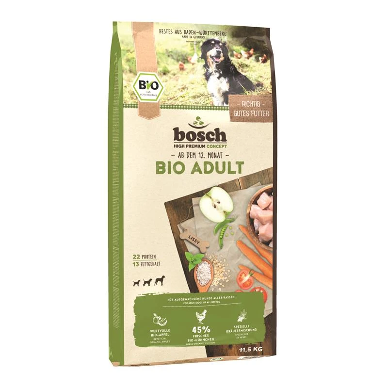 Bosch Bio Adult Hühnchen & Apfel | 11,5 Kg Hundefutter Trocken 1 Bosch Bio Adult Hühnchen & Apfel | 11,5 Kg Hundefutter Trocken