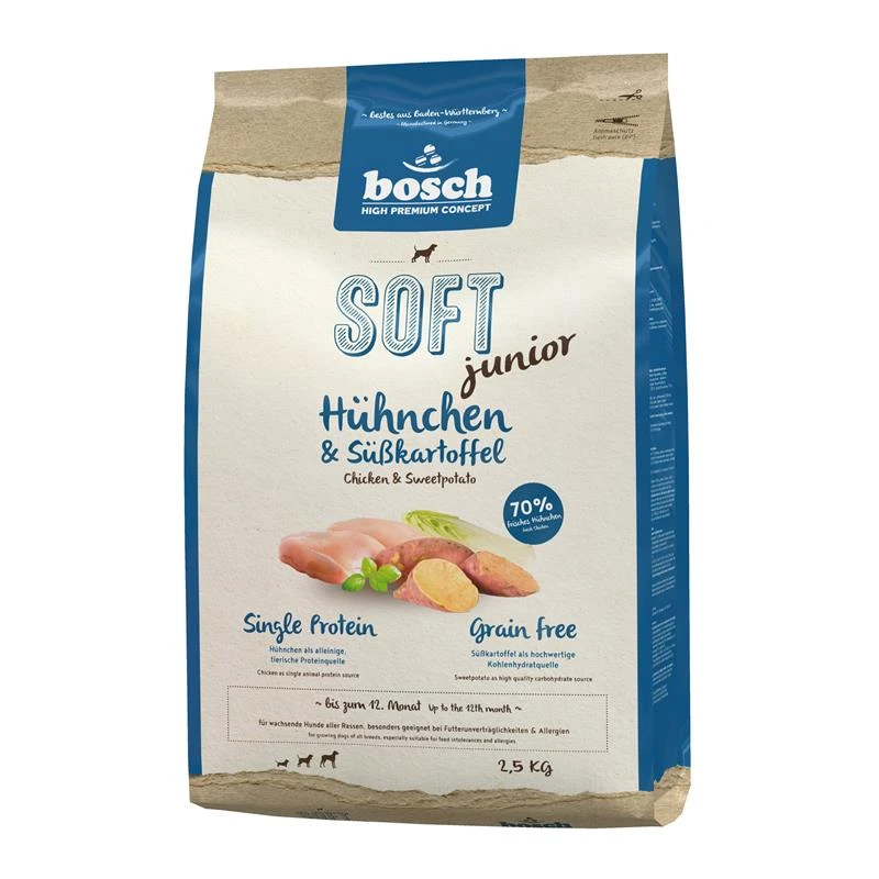 Bosch HPC Soft Junior Hühnchen & .Süßkart.| 2,5kg Hundefutter 1 Bosch HPC Soft Junior Hühnchen & .Süßkart.| 2,5kg Hundefutter