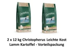 [Paket] Christopherus Leichte Kost Lamm&Kart. | 2x 12kg Hundefutter Vorteilspack