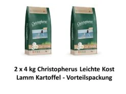 [Paket] Christopherus Leichte Kost Lamm&Kart. | 2 X 4kg Hundefutter Vorteislpack