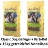 [Paket] Classic Dog Geflügel & Kartoffel | 2x 15kg Hundefutter
