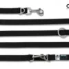 Curli Verstellbare Leine Aus Nylon | 200x 1,5cm Schwarz Hund