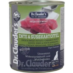 Dr. Clauder Selected Meat Ente & Süßkartoffel | 6x 800g Hundefutter
