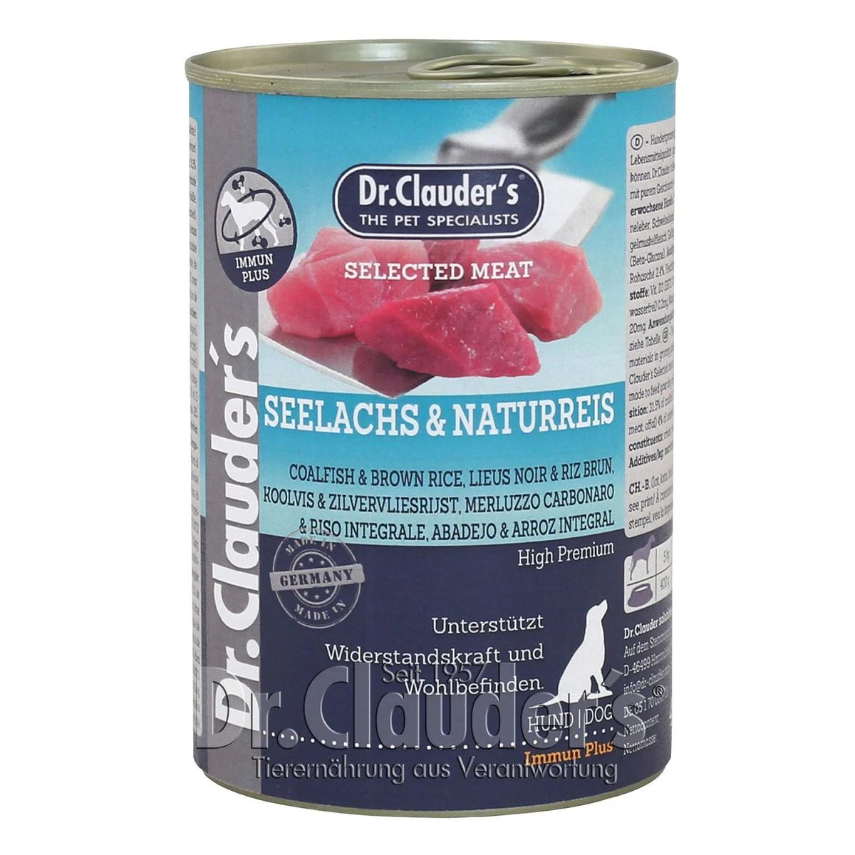 Dr. Clauder Selected Meat Seelachs & Reis | 6x 400g Hundefutter 1 Dr. Clauder Selected Meat Seelachs & Reis | 6x 400g Hundefutter