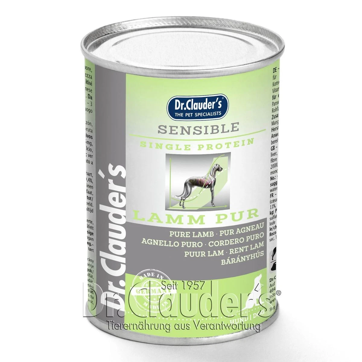 Dr. Clauders Selected Meat Sensible Lamm Pur | 6x 400g Hundefutter 1 Dr. Clauders Selected Meat Sensible Lamm Pur | 6x 400g Hundefutter