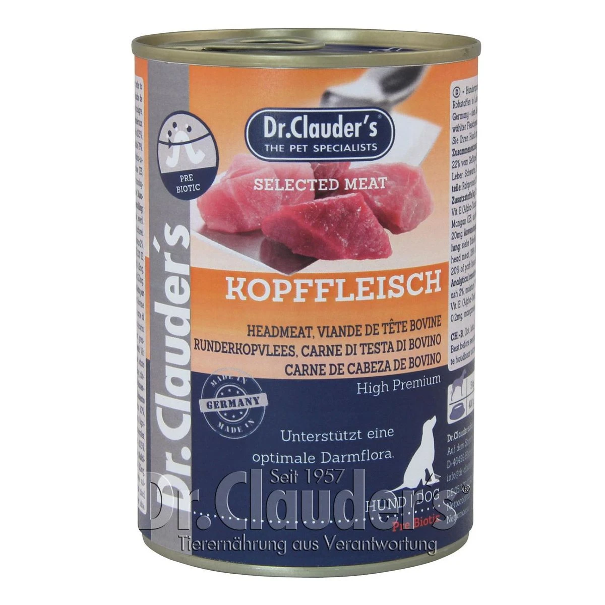 Dr. Clauders Selected Meat Mit Kopffleisch | 6x 400g Hundefutter 1 Dr. Clauders Selected Meat Mit Kopffleisch | 6x 400g Hundefutter