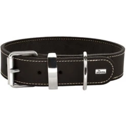 Hunter Aalborg Softvollrindleder Schwarz | 32-38 Cm Hundehalsband