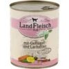 Landfleisch Geflügel & Lachsfilet | 6x800g Hundefutter