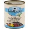 Landfleisch Pur Geflügelherzen & Seelachs | 6x 800g