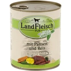 Landfleisch Pur Pansen & Reis | 6x 800g Hundefutter