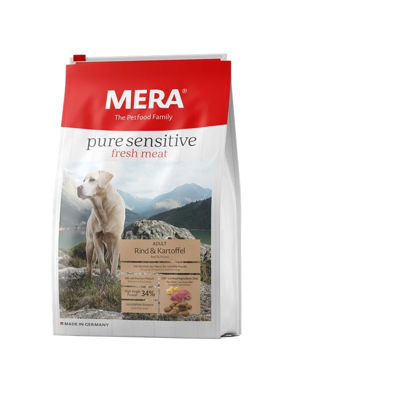 Mera Dog Pure Sens. Fresh Meat Rind & Kartoffel | 12,5kg Hundefutter 1 Mera Dog Pure Sens. Fresh Meat Rind & Kartoffel | 12,5kg Hundefutter