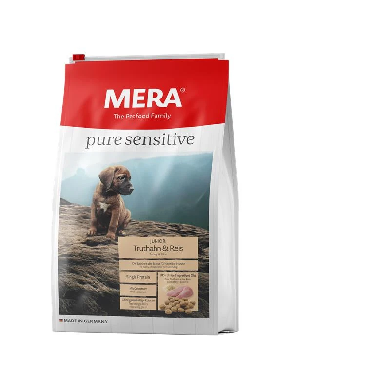 Mera Dog Pure Sensitive Junior Truthahn & Reis | 4kg Hundefutter 1 Mera Dog Pure Sensitive Junior Truthahn & Reis | 4kg Hundefutter