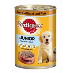 Pedigree Junior Geflügel & Reis | 12x 400g Welpenfutter Nass