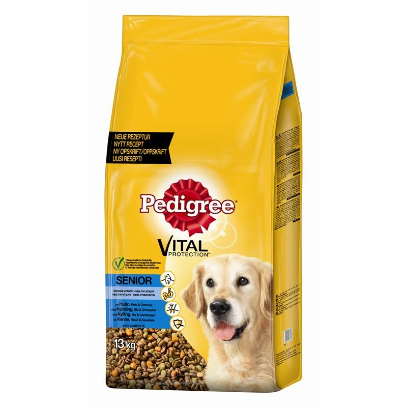 Pedigree Hundetrockenfutter Senior Mit Huhn & Reis | 13kg 1 Pedigree Hundetrockenfutter Senior Mit Huhn & Reis | 13kg