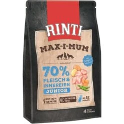 RINTI MAX-I-MUM Junior Huhn | 4kg Hundefutter Trocken