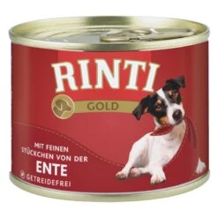 Rinti Gold Ente | 12x 185g Hundenassfutter