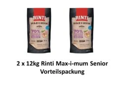 [Paket] Rinti Max-i-mum Senior | 2x 12kg Hundetrockenfutter Vorteilspack