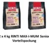 [Paket] Rinti Max-i-mum Senior | 2 X 4 Kg Hundetrockenfutter Vorteilspackung