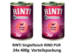 [Paket] Rinti Singlefleisch Rind Pur | 24x 400g Vorteilspack