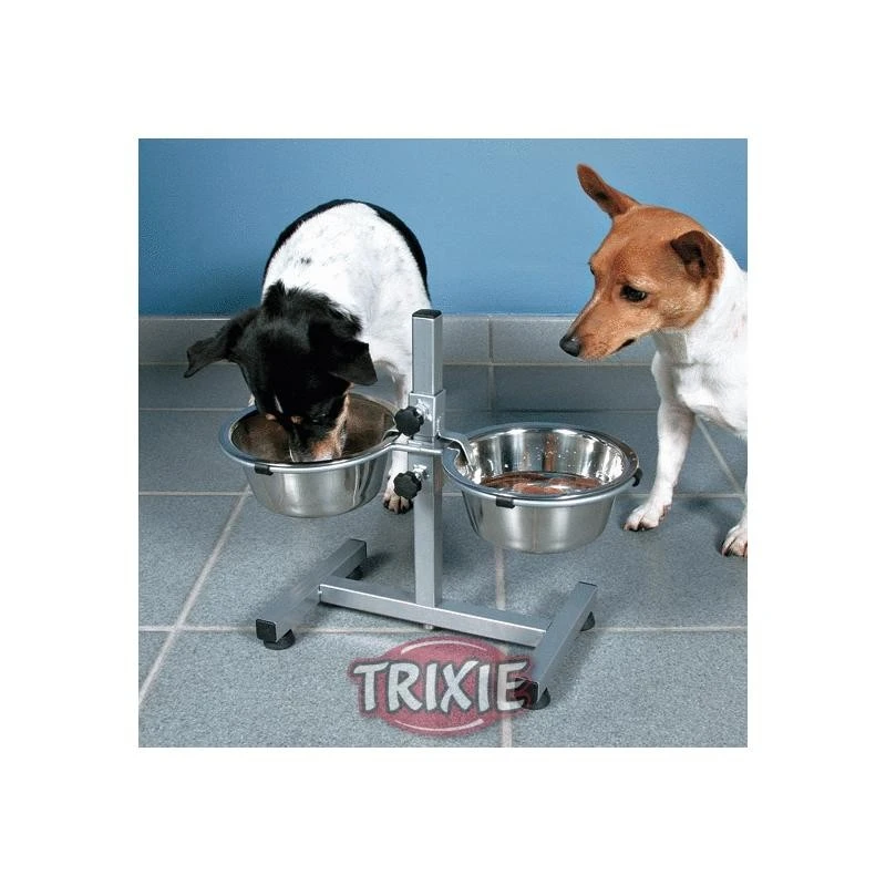 Trixie Hundebar - Hunde Doppelnapf | 2 X 0,75 L Durchmesser Je 15 Cm 1 Trixie Hundebar - Hunde Doppelnapf | 2 X 0,75 L Durchmesser Je 15 Cm