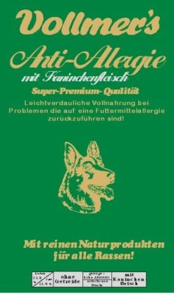 Vollmers Anti Allergie Mit Kaninchen | 5kg Hundefutter Trocken